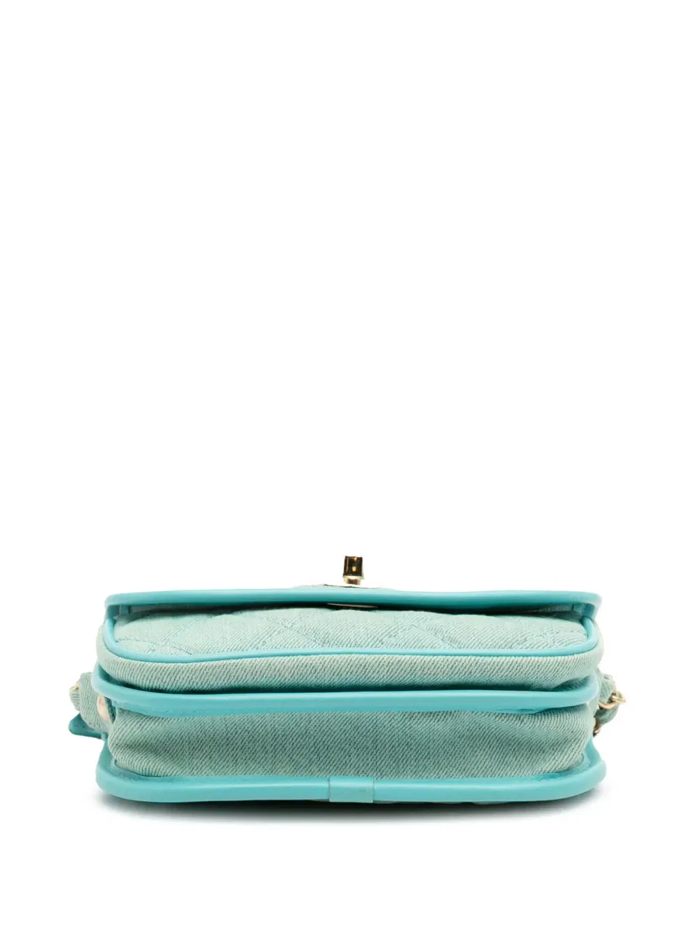 2021 Mini CC Quilted Denim Messenger Flap crossbody bag