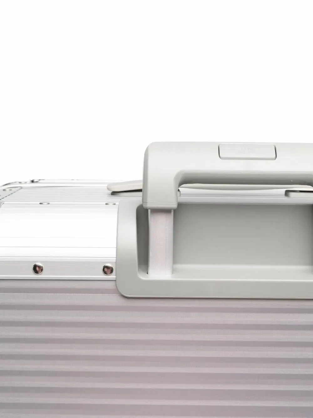 Bank S Spinner 76cm studded aluminum suitcase