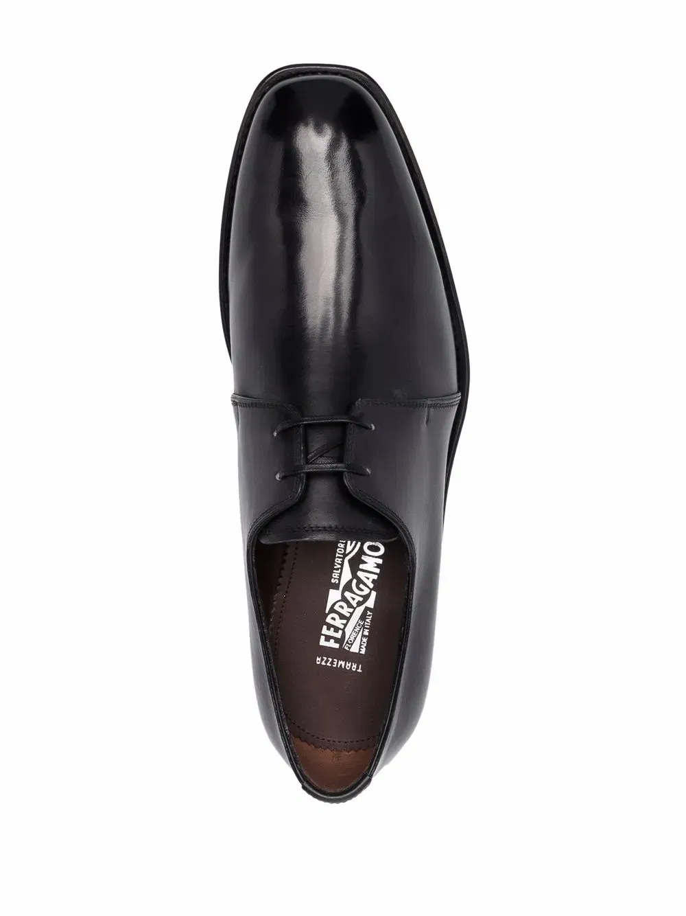 almond-toe lace-up Derby shoes