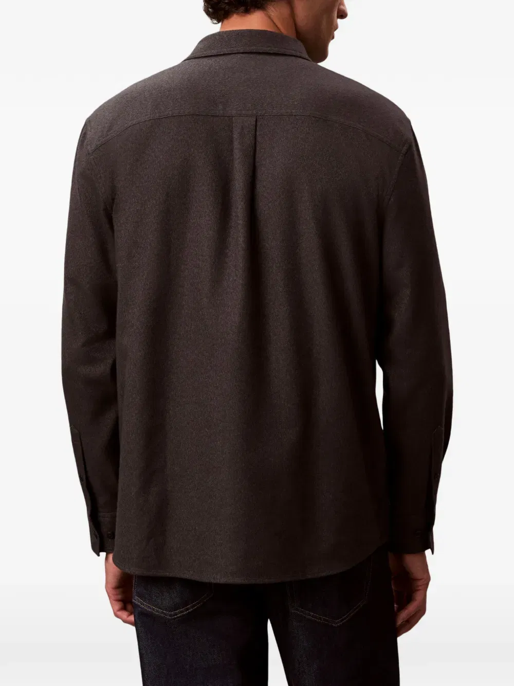 chest-pocket long-sleeved shirt