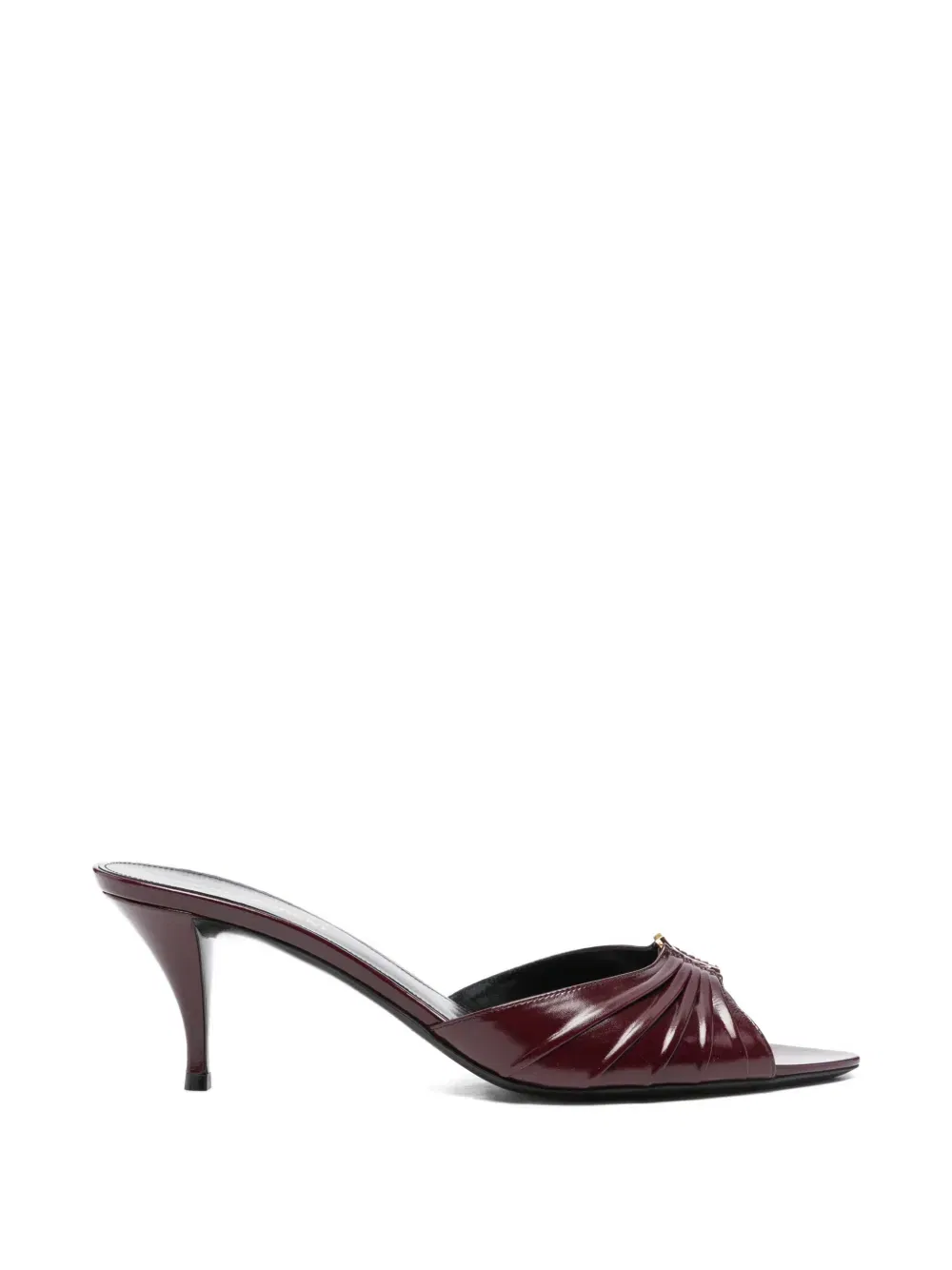 Babylone gold-tone pleated sandals