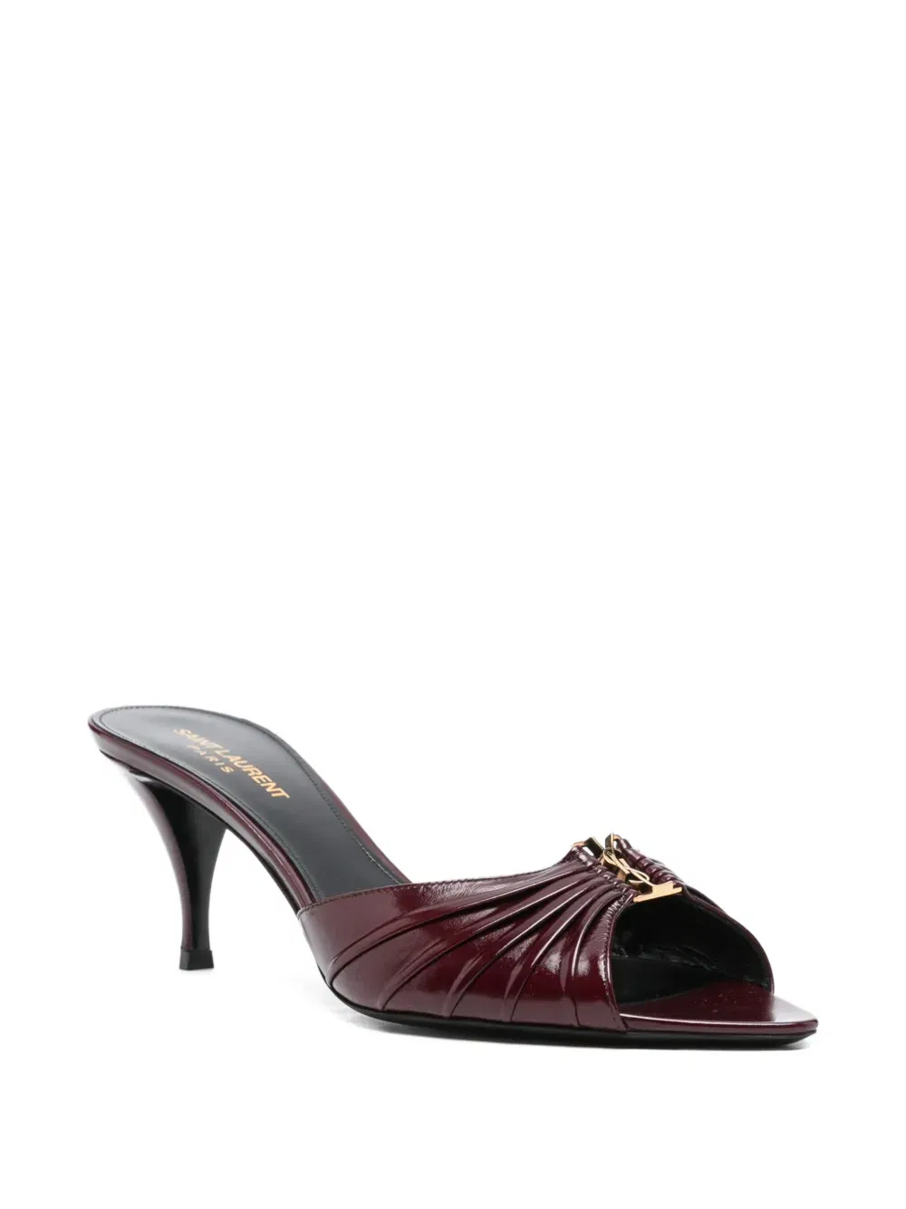 Babylone gold-tone pleated sandals