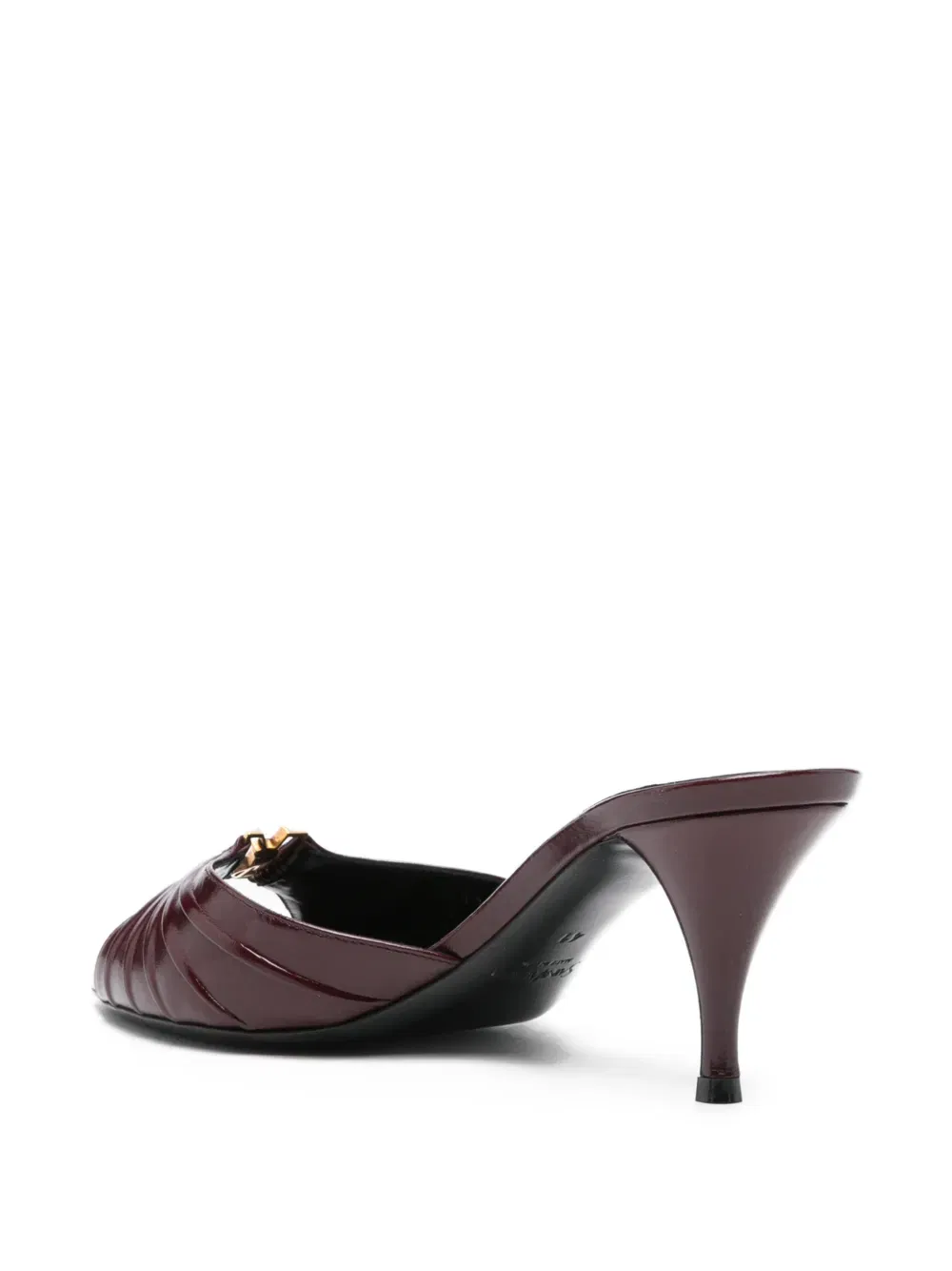 Babylone gold-tone pleated sandals