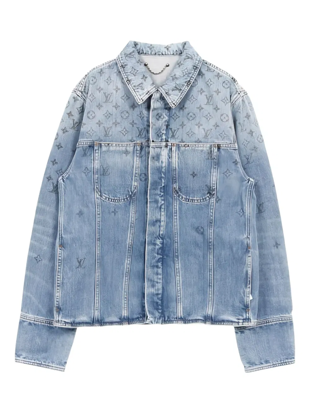 2010s monogram denim jacket