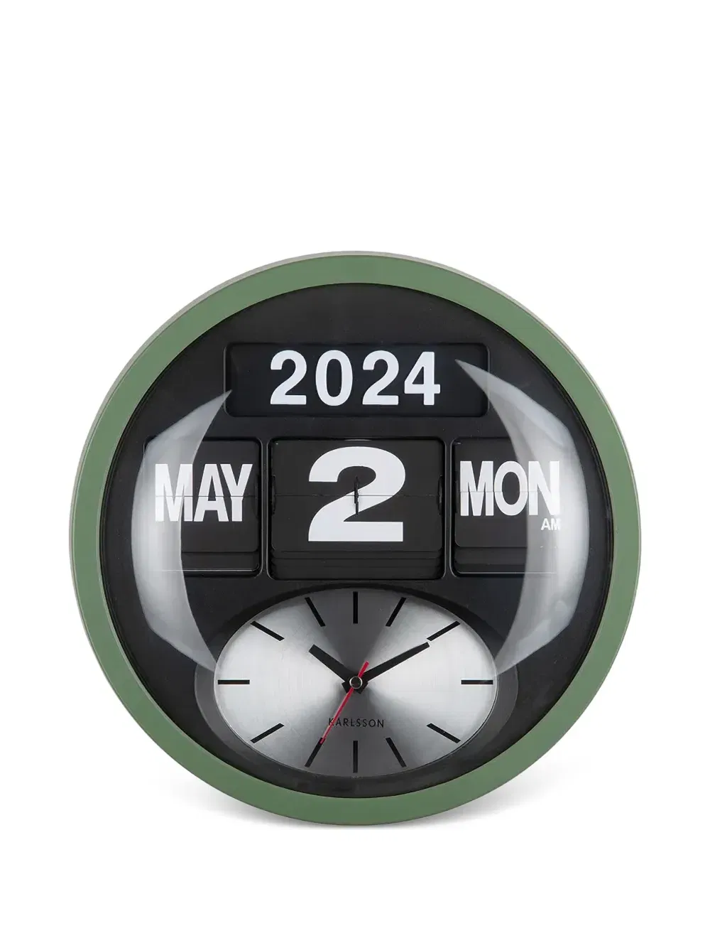 date-display wall clock