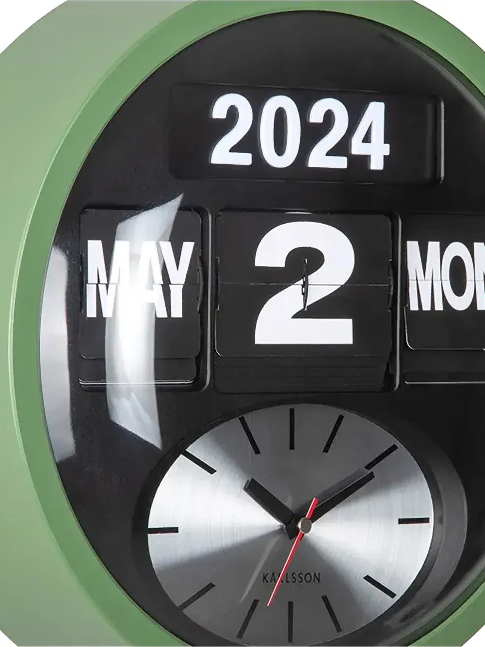 date-display wall clock