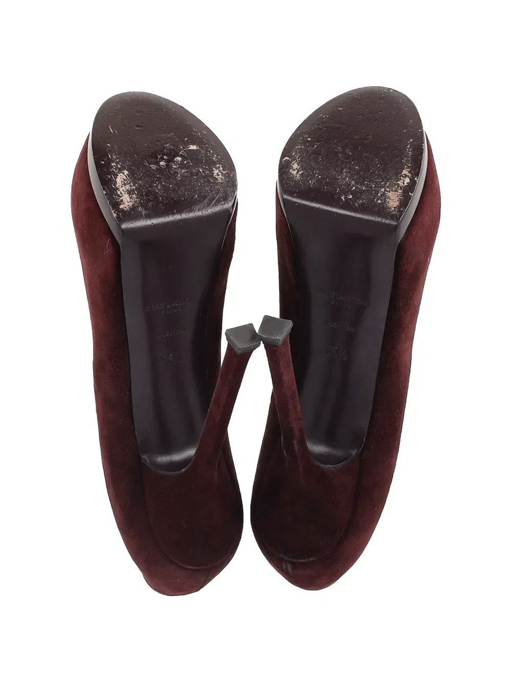Tribtoo platform suede pumps