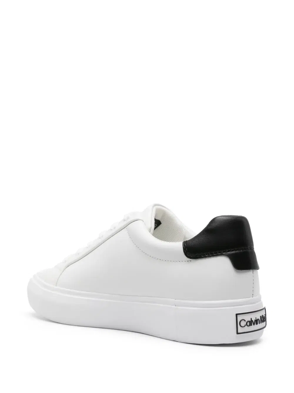 logo-debossed leather sneakers