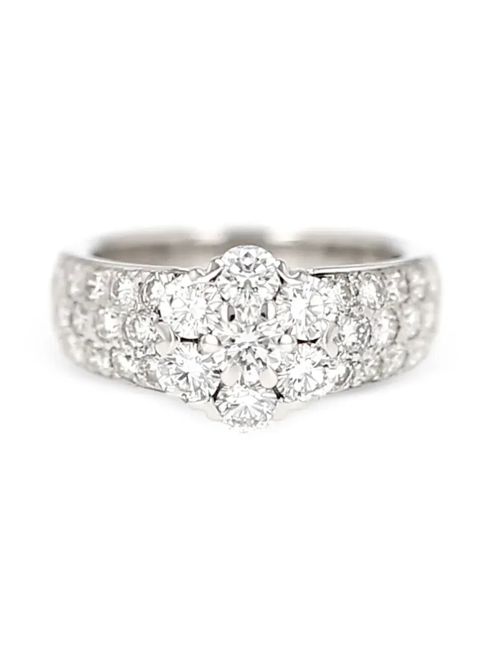 diamond flower ring