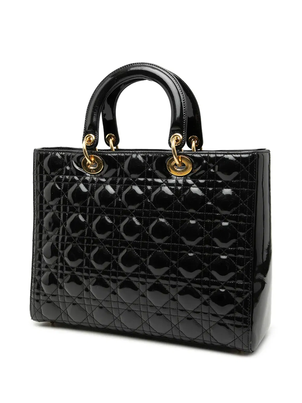 2000-2025 Large Patent Cannage Lady Dior satchel
