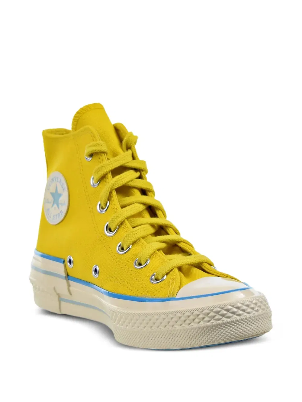 Chuck 70 Hi "Popped Colour - Speed Yellow/Sail Blue/Egret" sneakers