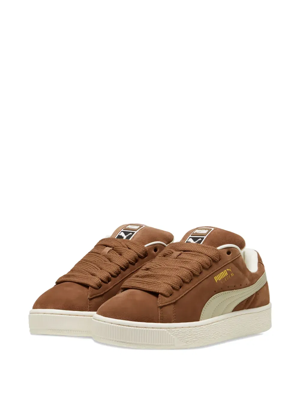 Suede XL "Tan/White" sneakers