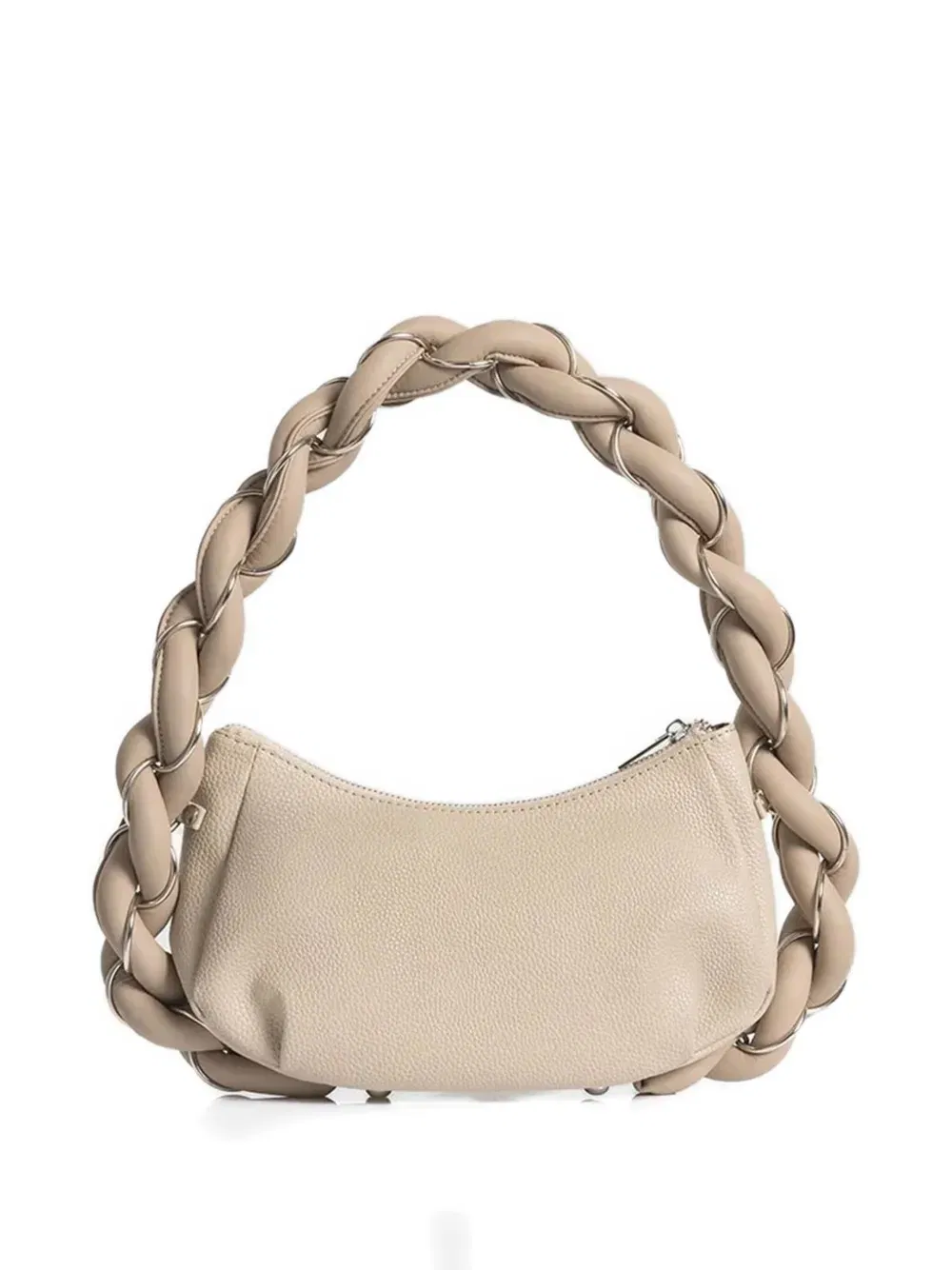 Somme faux-leather beige tote bag