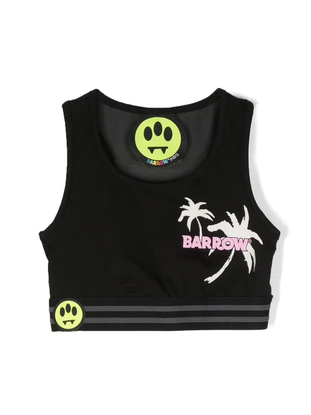 logo-print sleeveless top