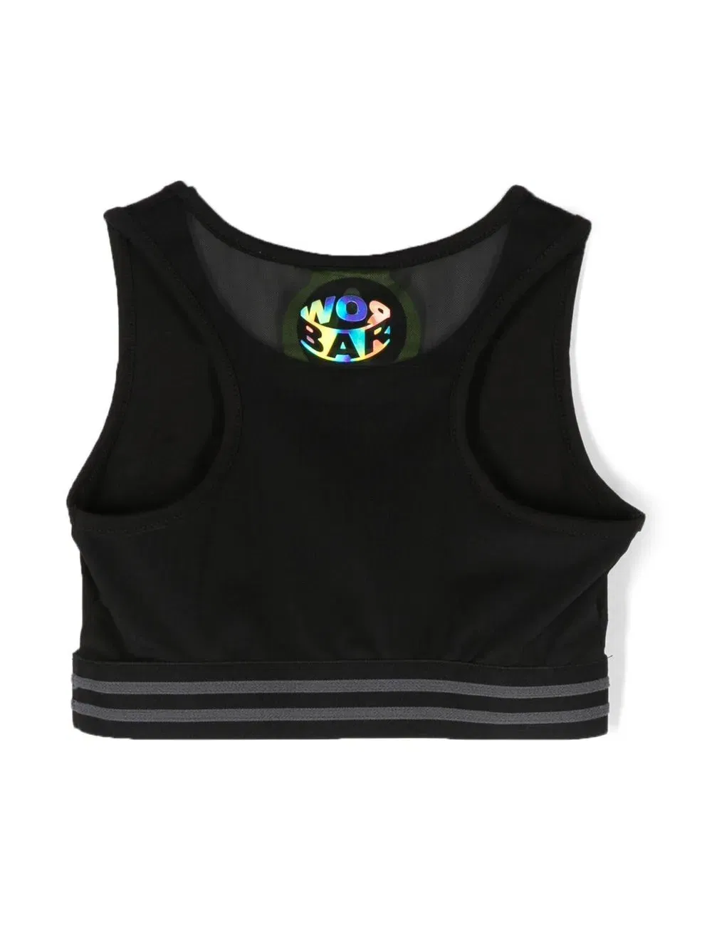 logo-print sleeveless top