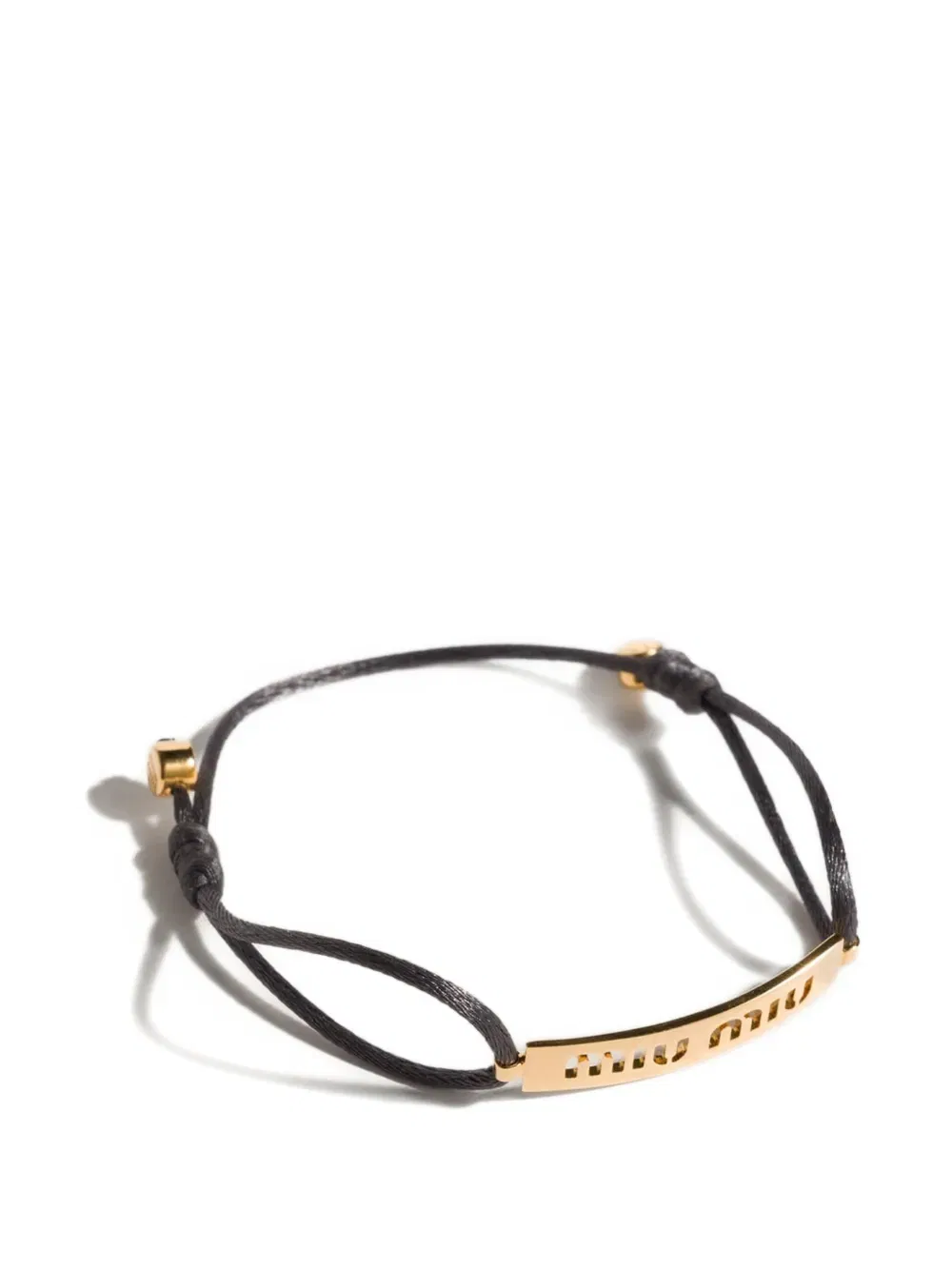metal and cord bracelet