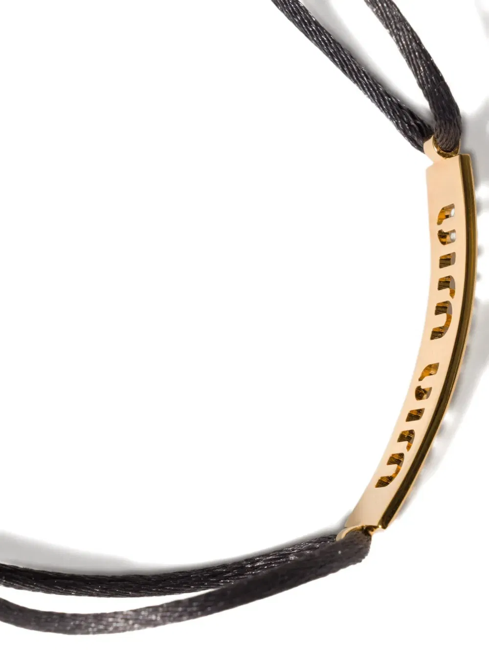 metal and cord bracelet