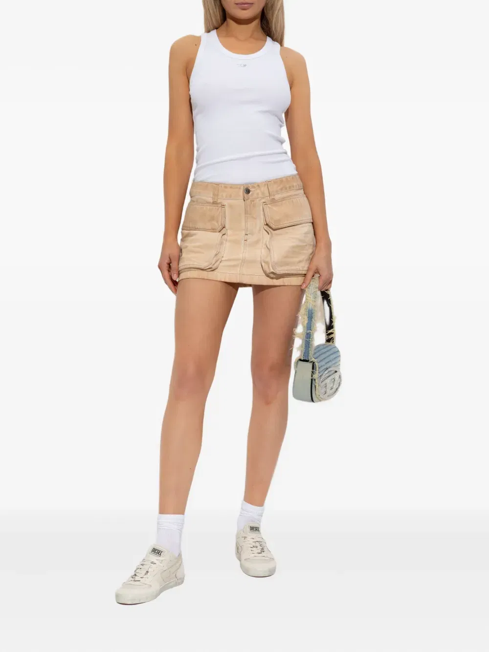 T-Anky-D ribbed logo top