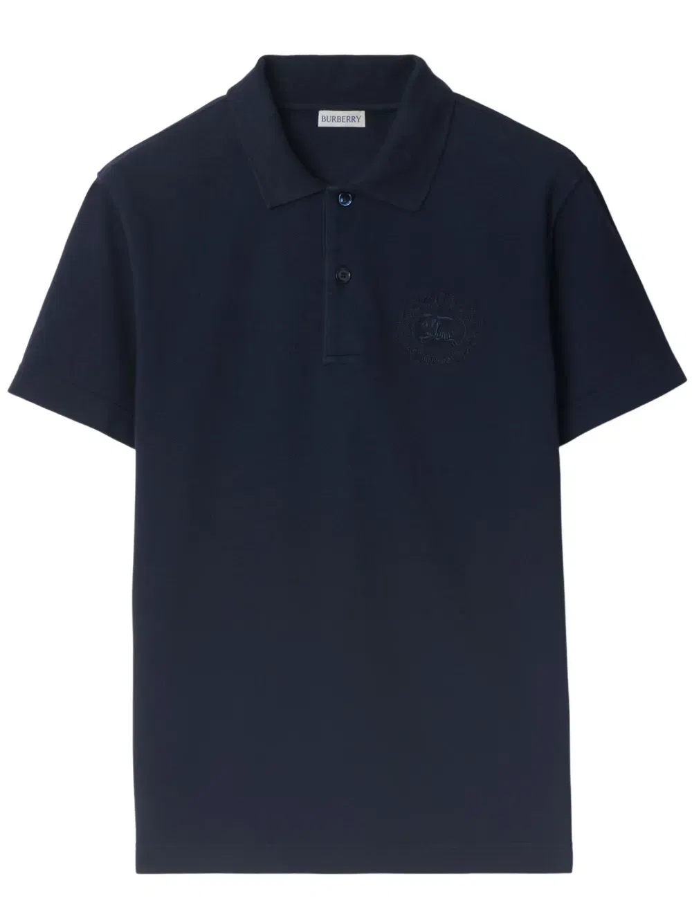 EDK-embroidered cotton polo shirt