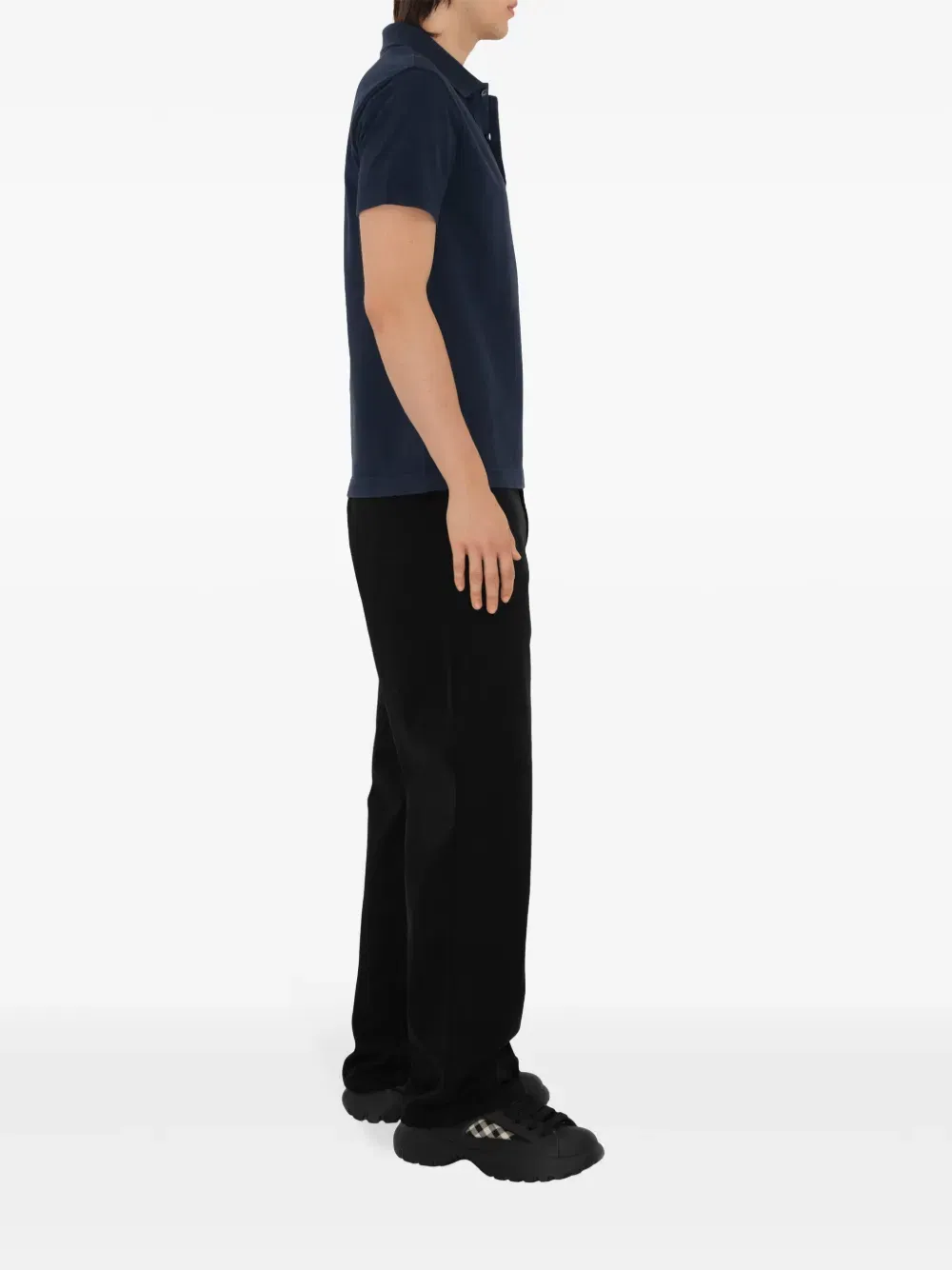 EDK-embroidered cotton polo shirt