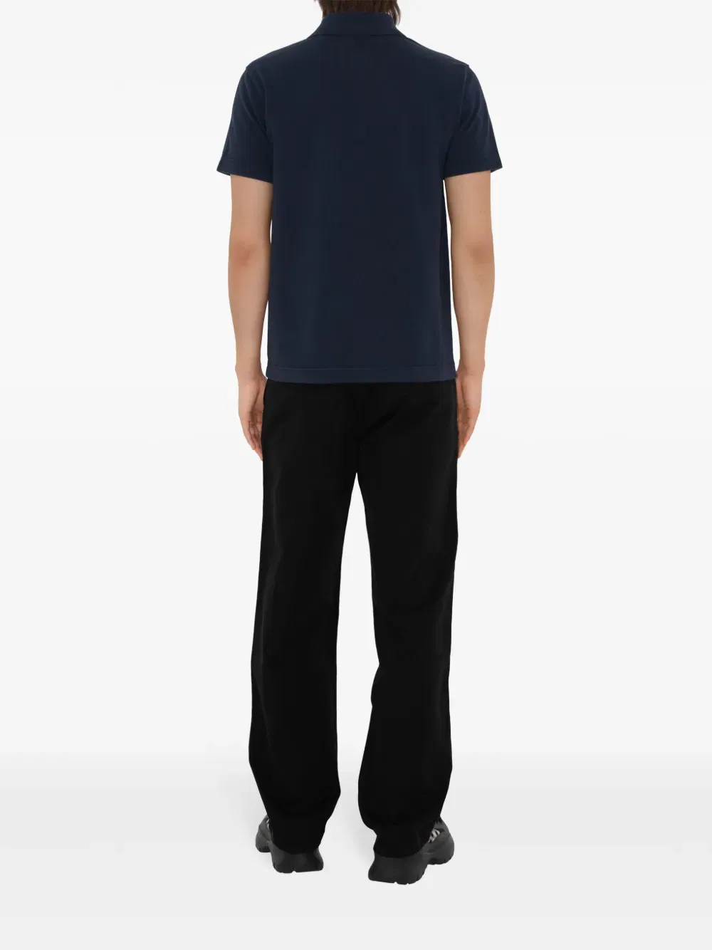 EDK-embroidered cotton polo shirt