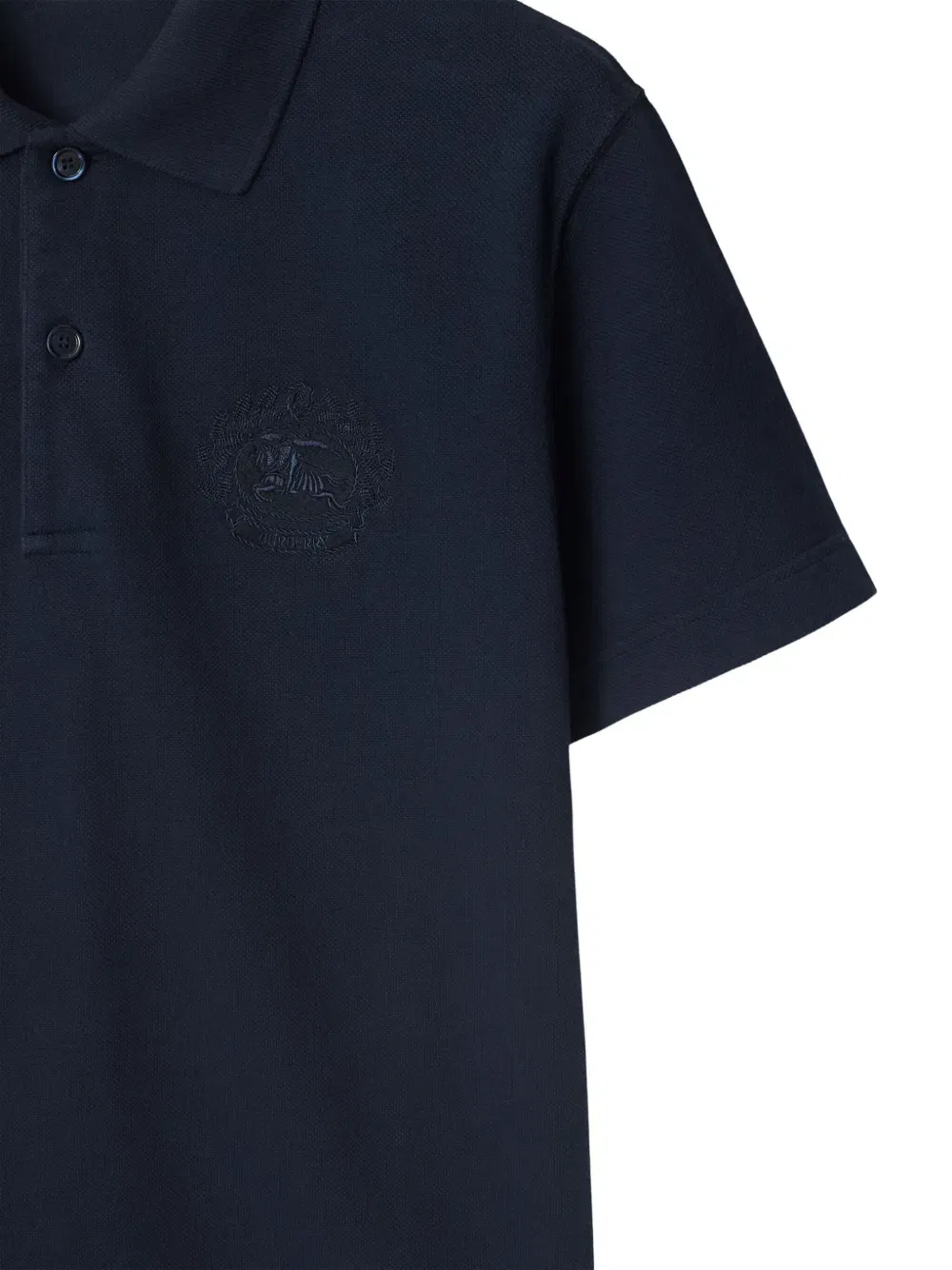 EDK-embroidered cotton polo shirt