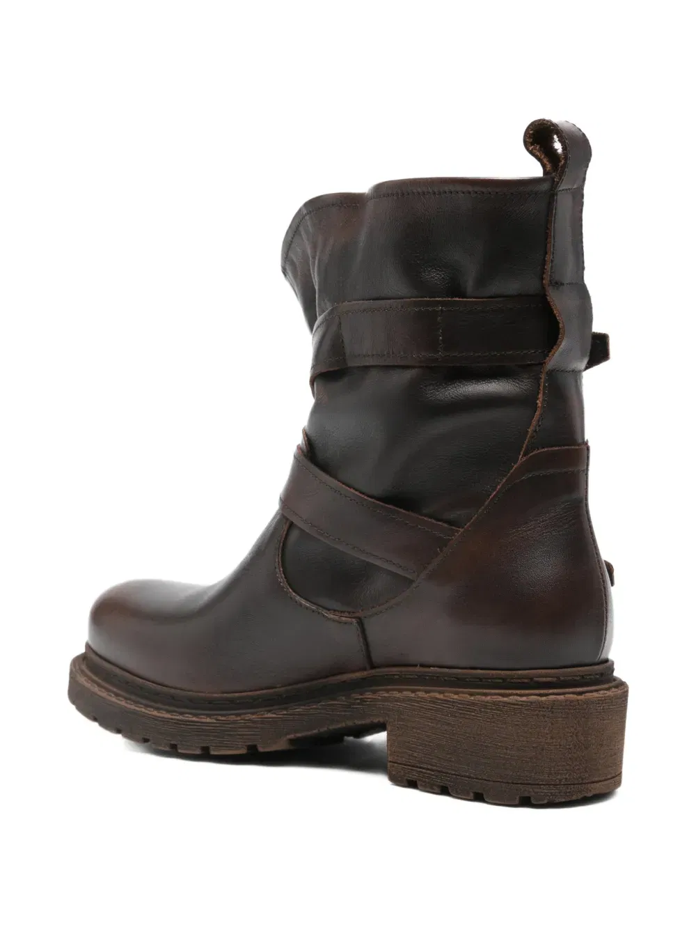 45mm buckle round-toe boots