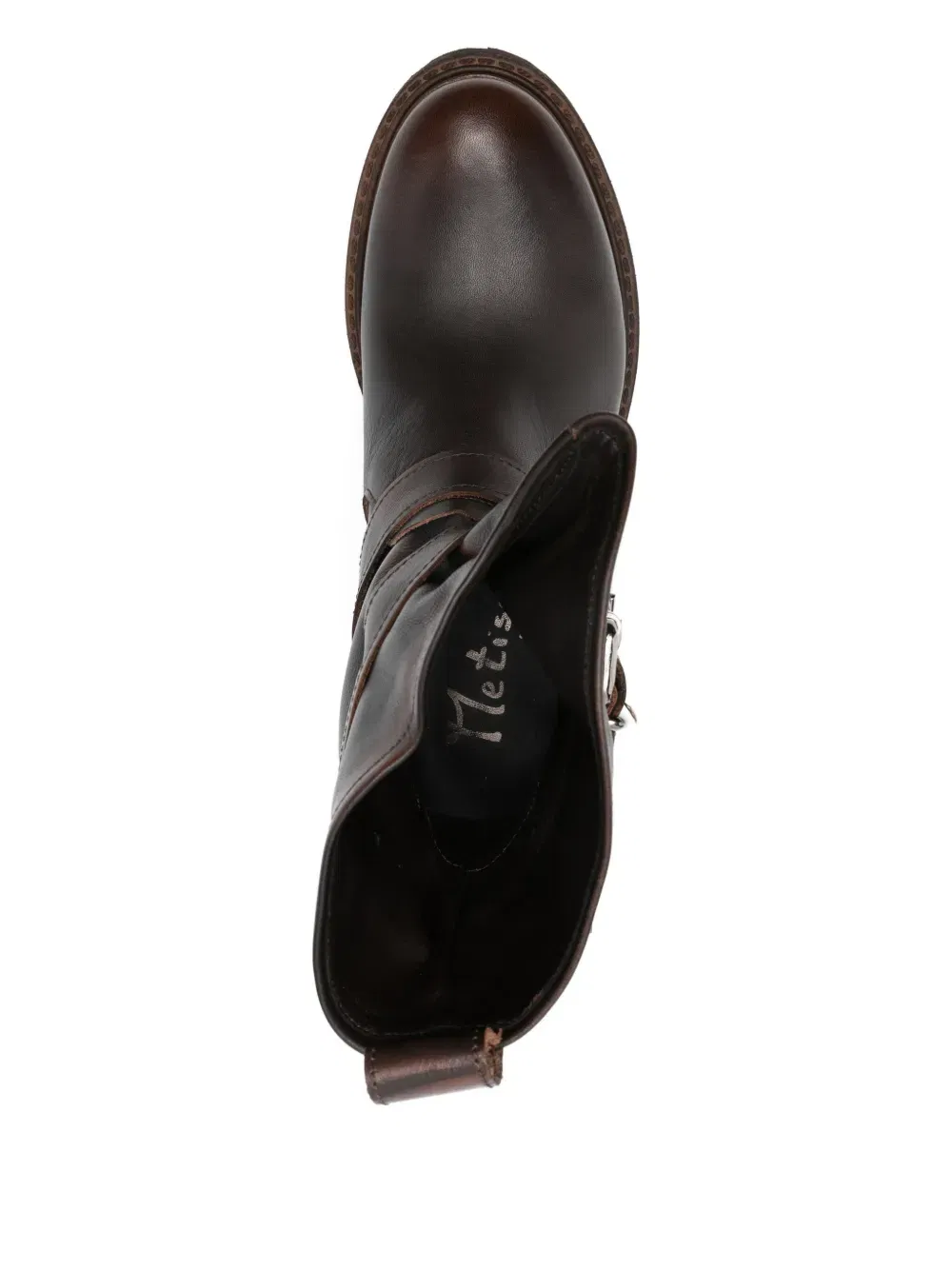 45mm buckle round-toe boots