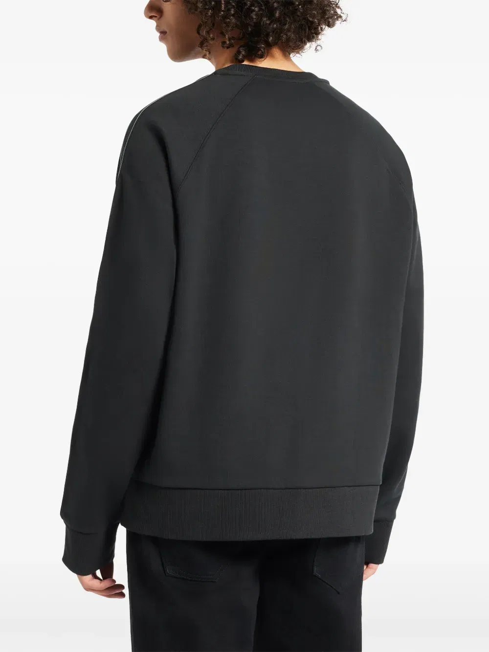 logo-tape crew-neck sweatshirt