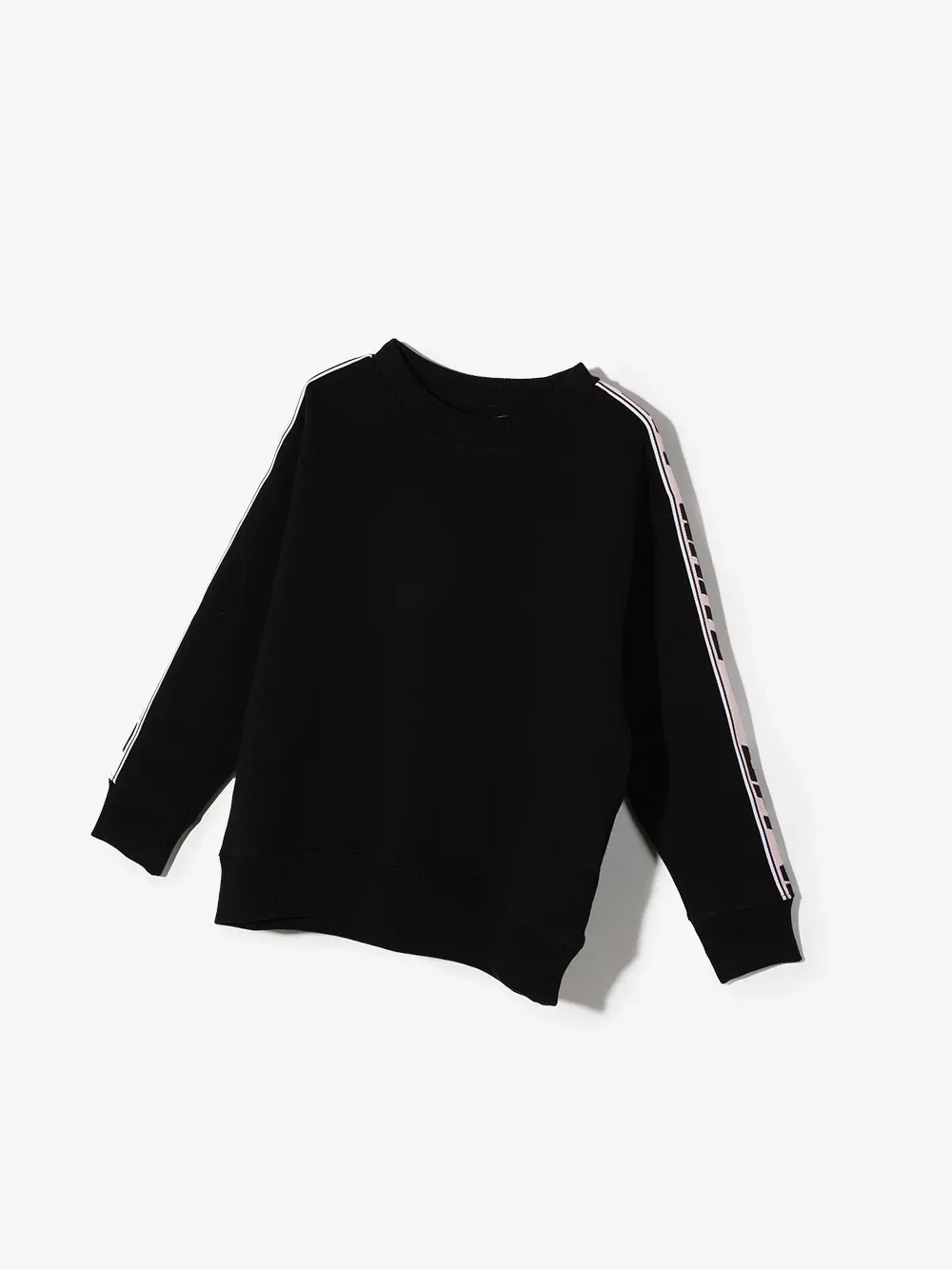 logo-tape crew-neck sweatshirt