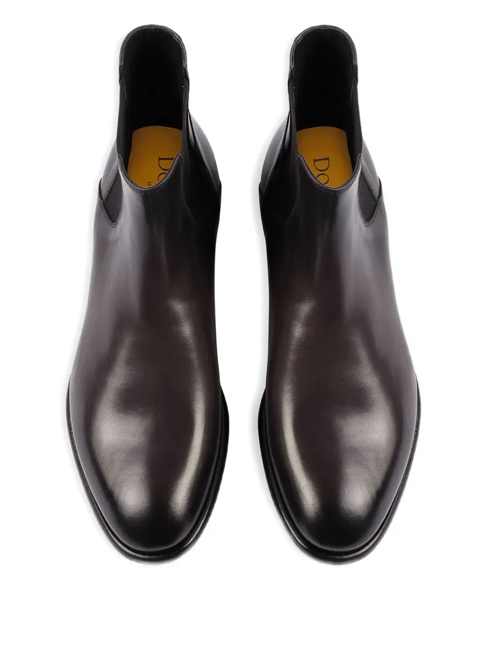 elastic-panel leather chelsea boots
