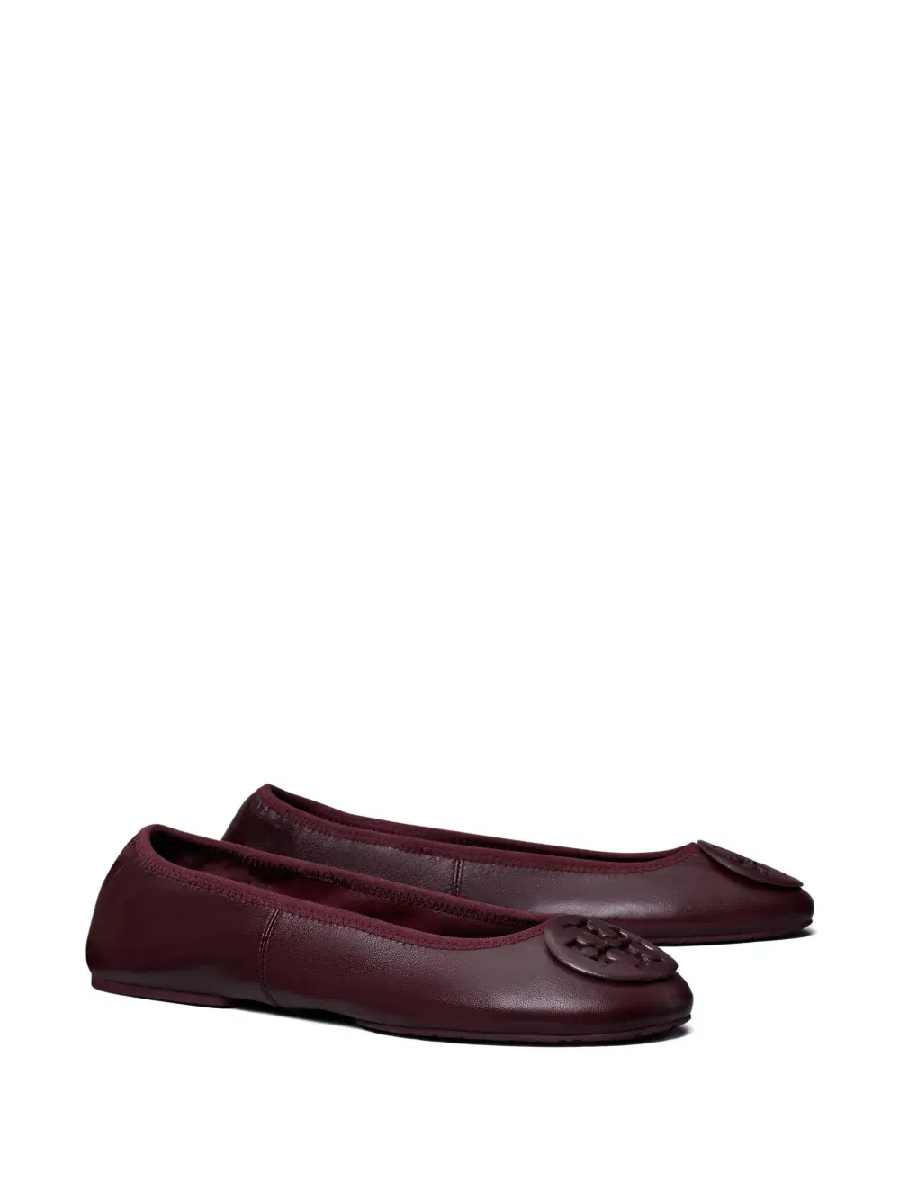 Reva Travel logo-embellished ballet flats