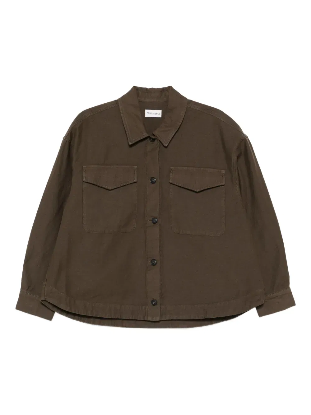 double-pocket cotton shirt jacket