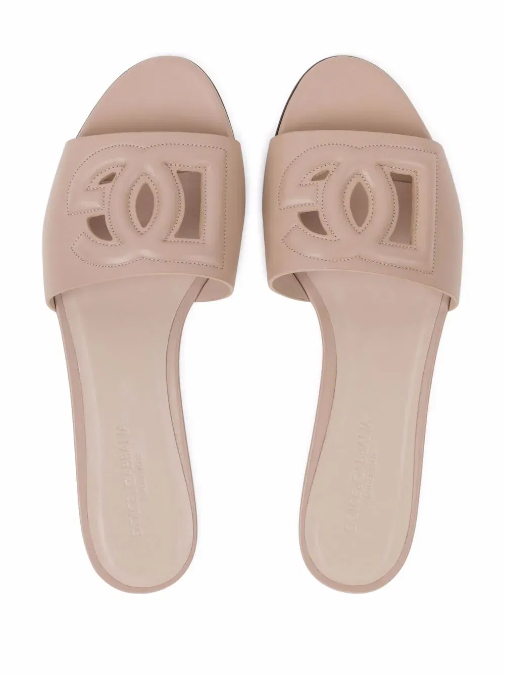 DG Logo leather sandals