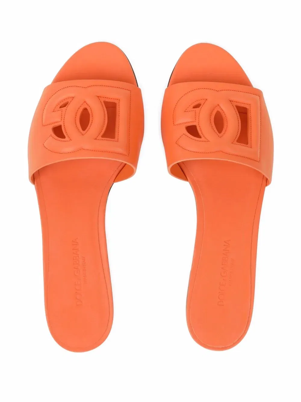 DG Logo leather sandals