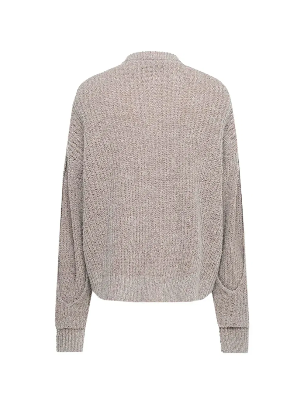 buttoned interlaced cardigan