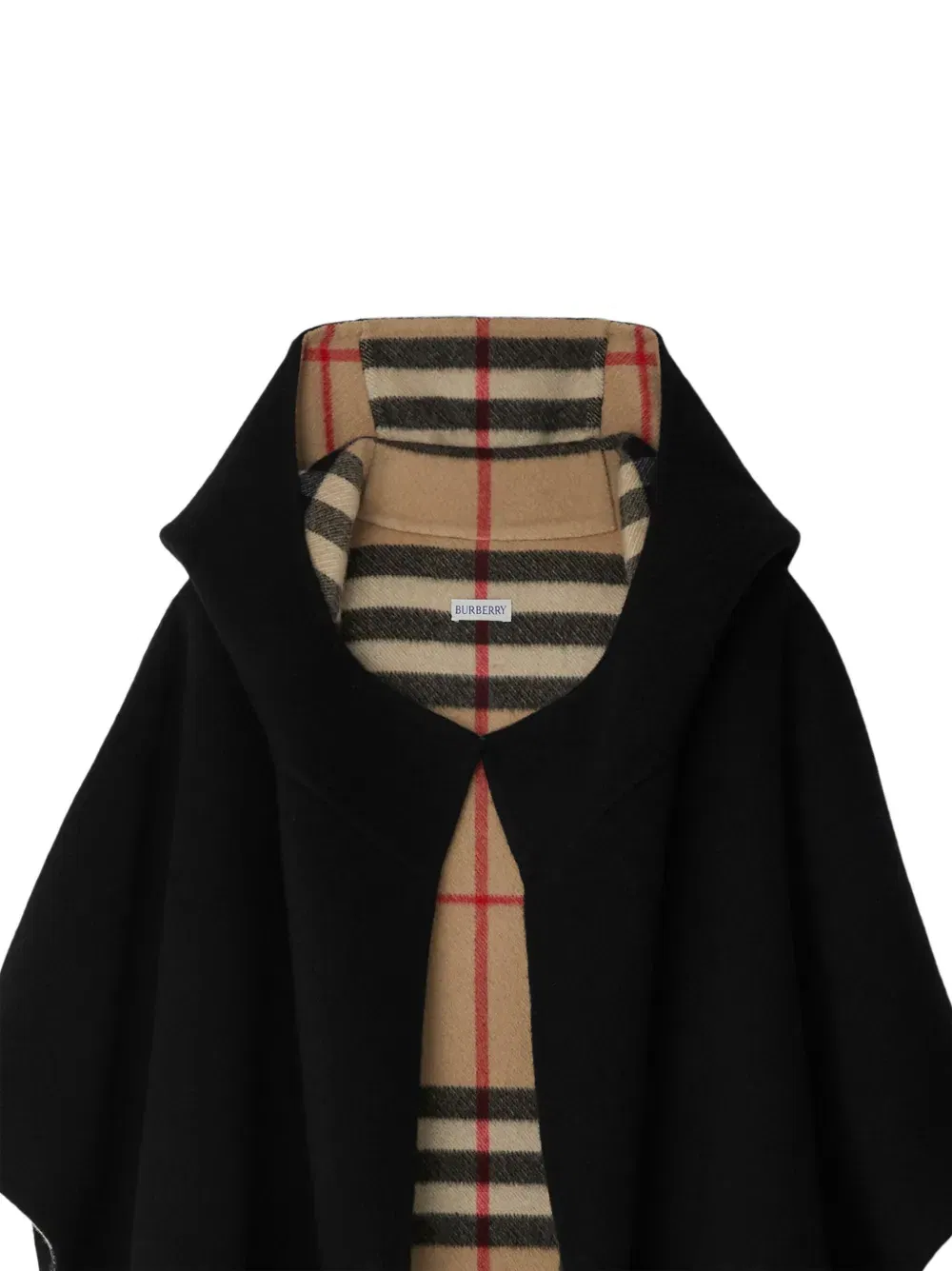 hooded cashmere cape