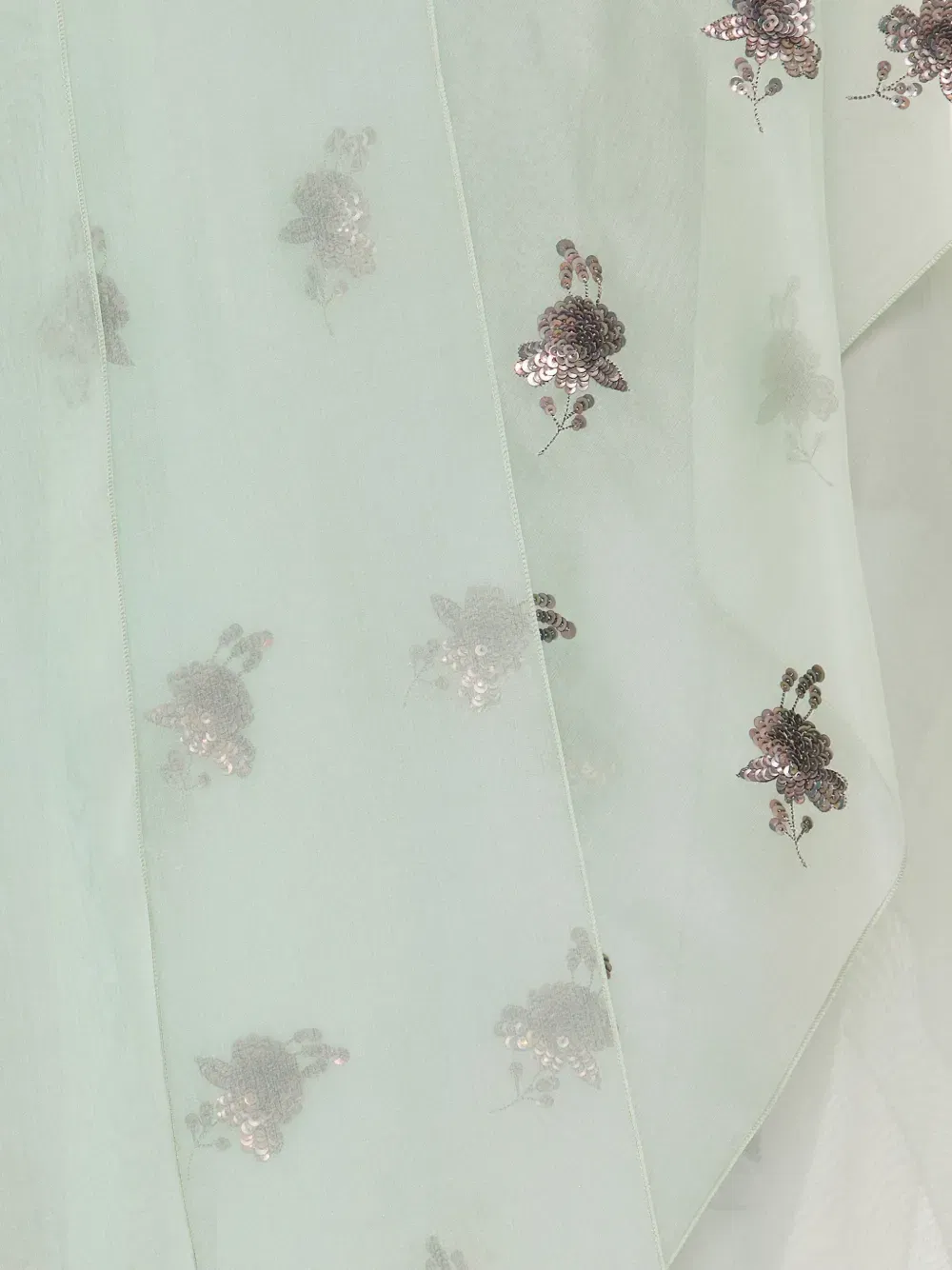 asymmetric sequin-embellished dress