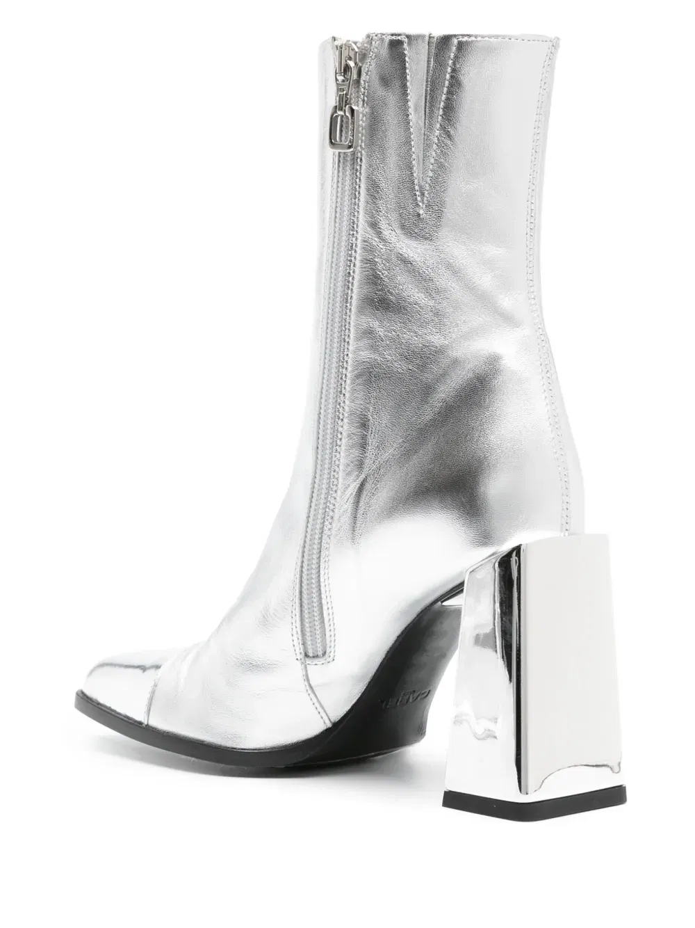 Moon leather ankle boots