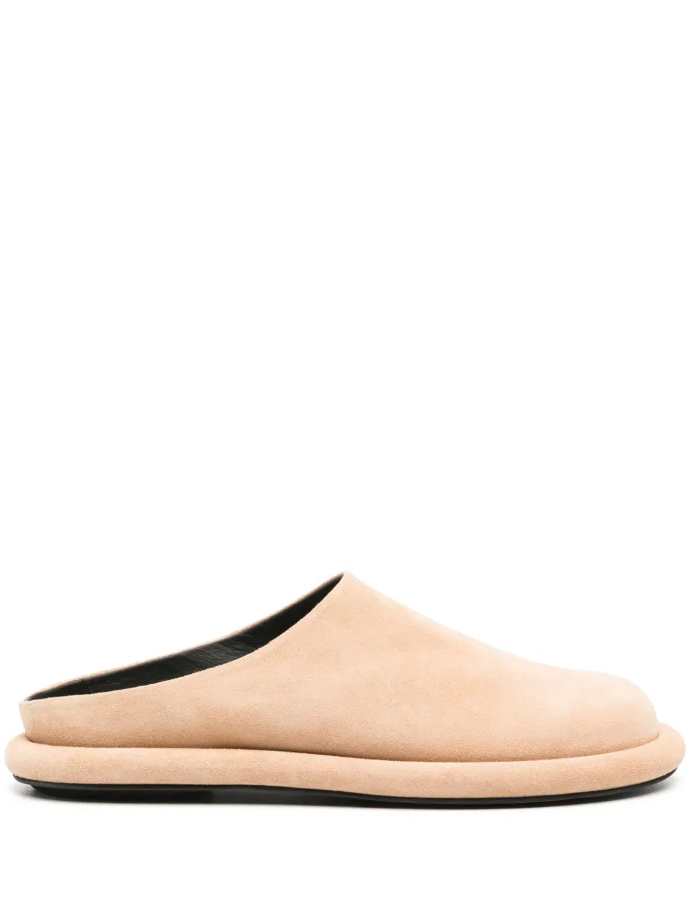 slip-on suede mules
