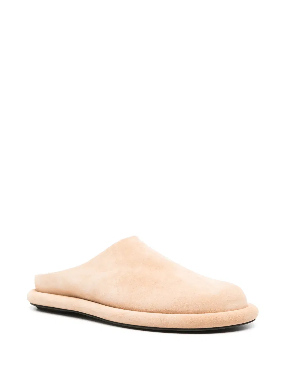slip-on suede mules