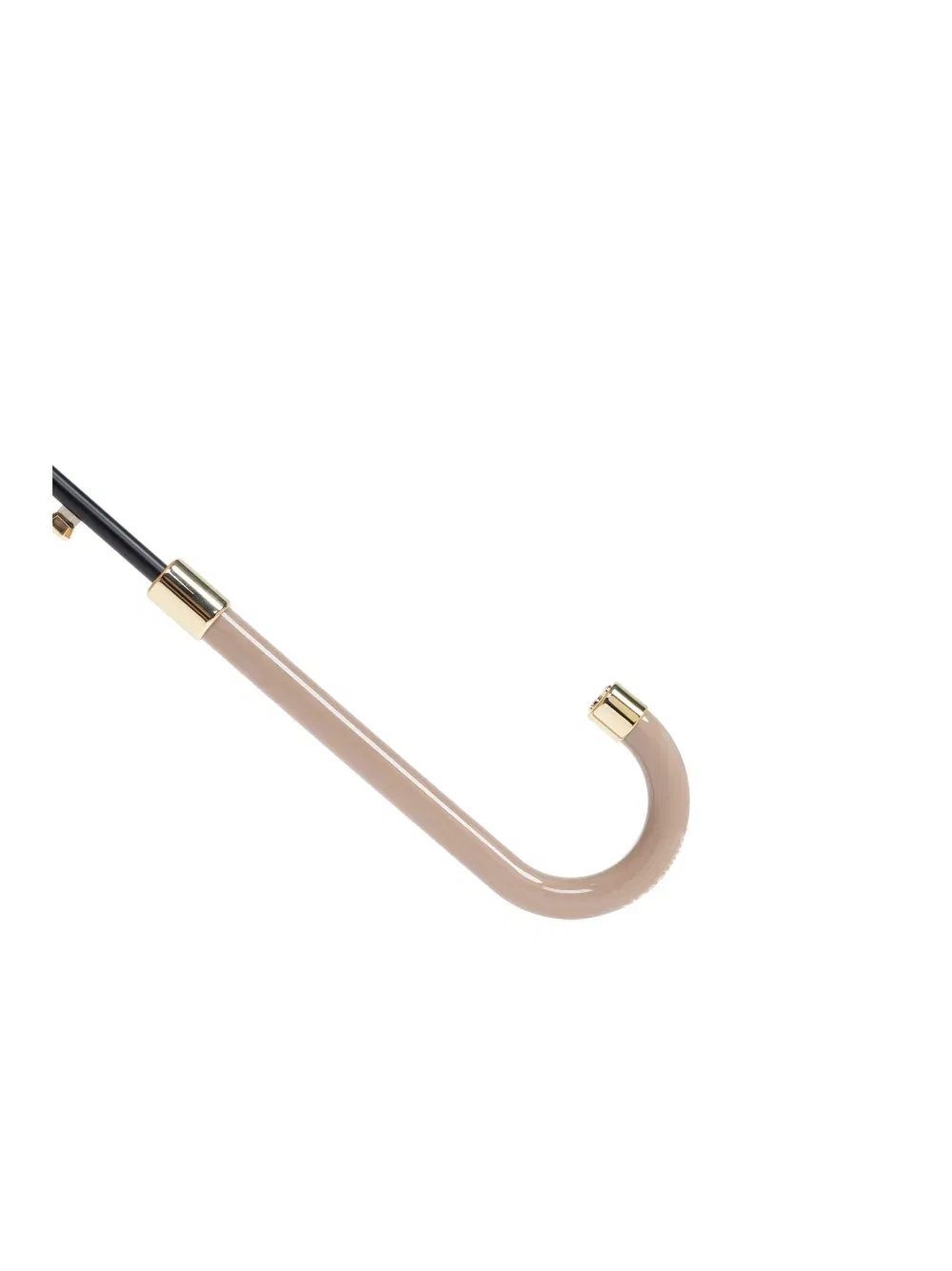 logo-print crook-handle umbrella
