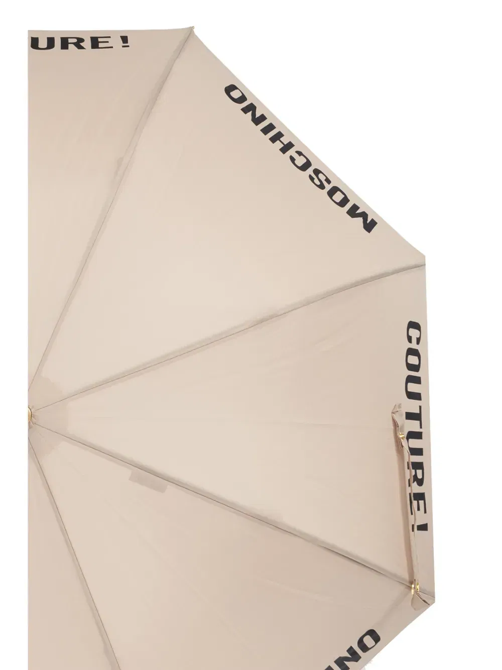 logo-print crook-handle umbrella