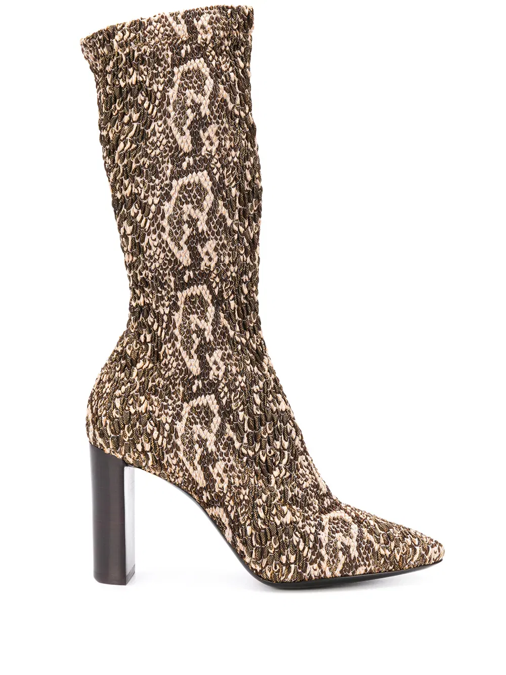 snake-print elasticated boots