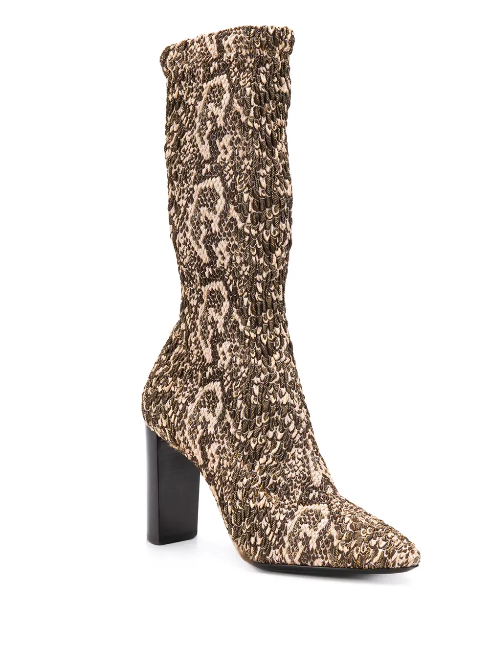 snake-print elasticated boots