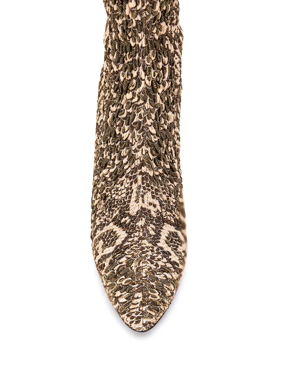 snake-print elasticated boots