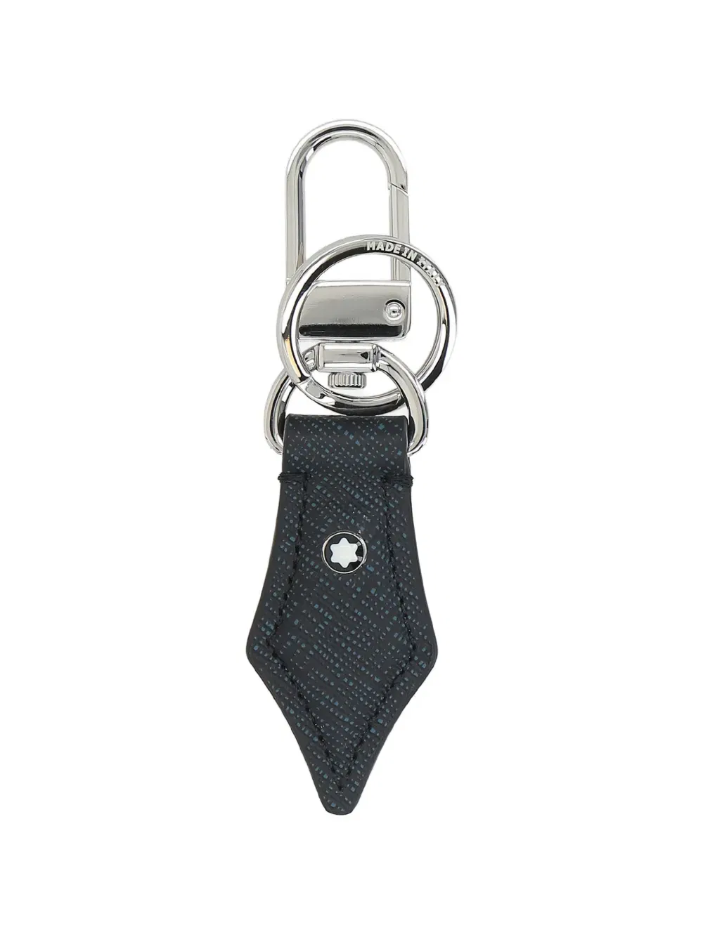 leather printed keychain