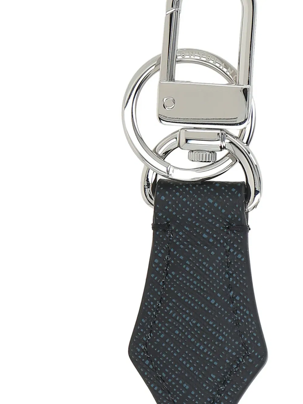 leather printed keychain