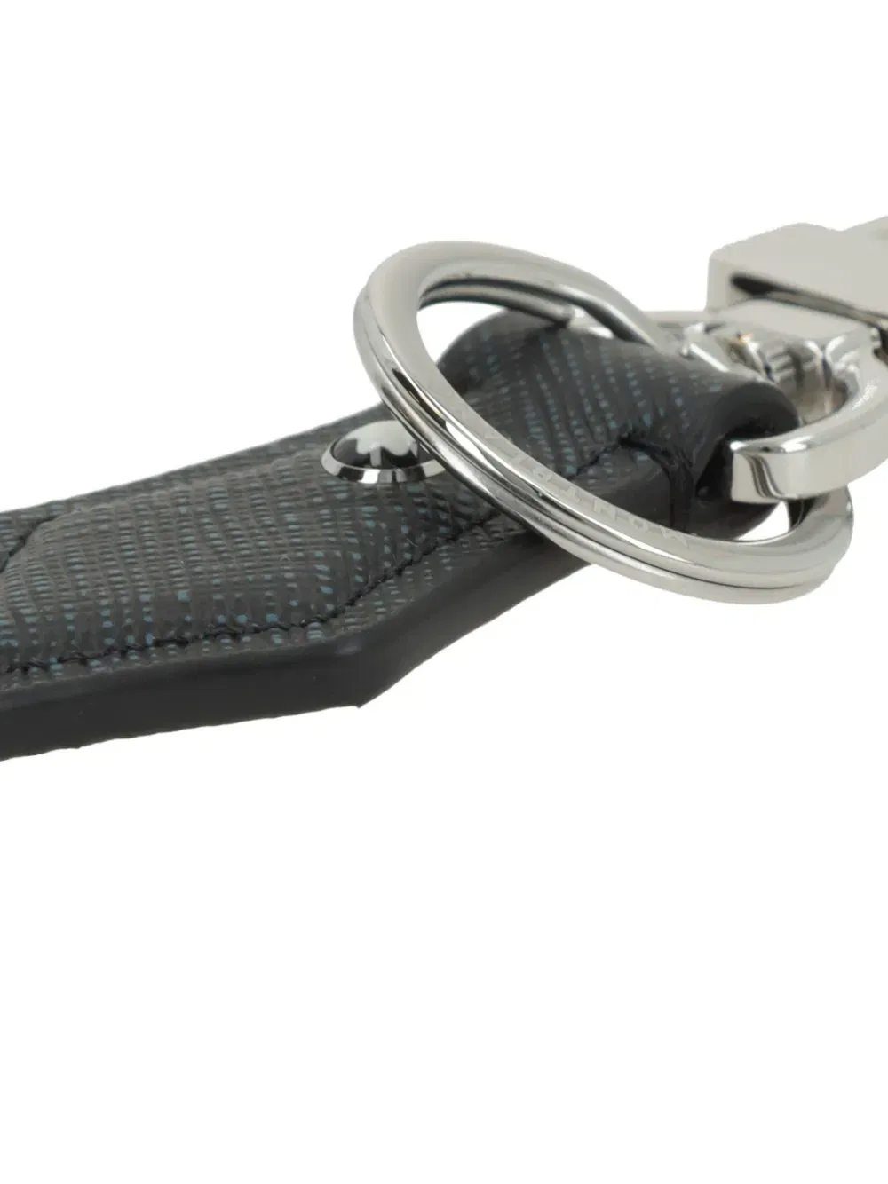 leather printed keychain