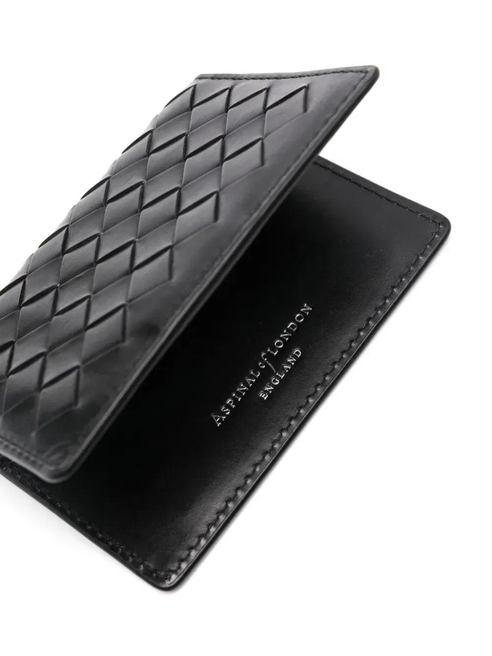 woven-design bi-fold cardholder